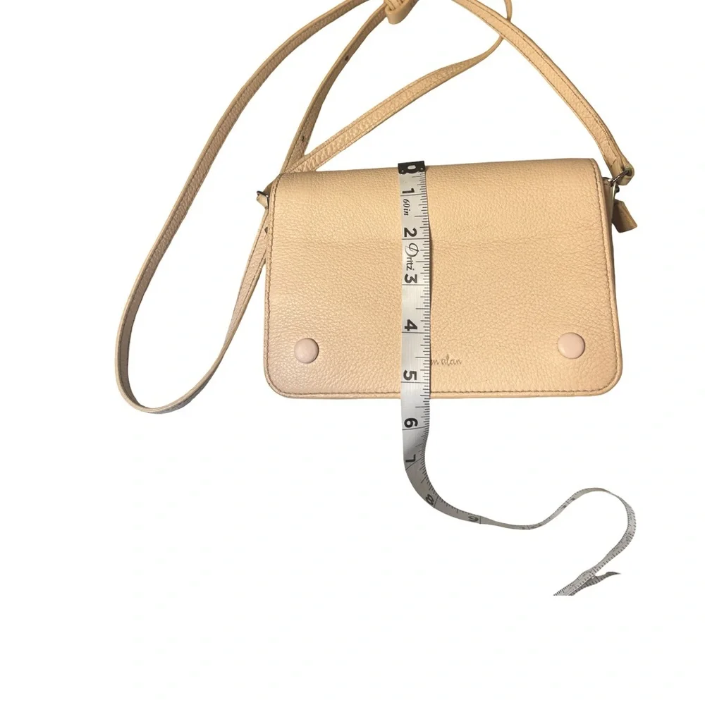 Steven Alan Pebble Leather Crossbody Bag - Nude/Tan